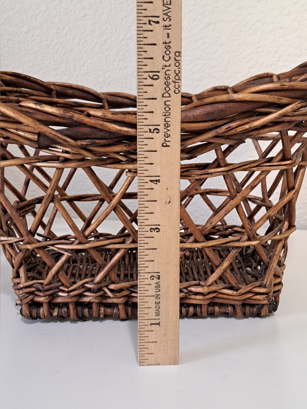 Decorative Open Weave Basket (apples not included) - Picture 8 of 10